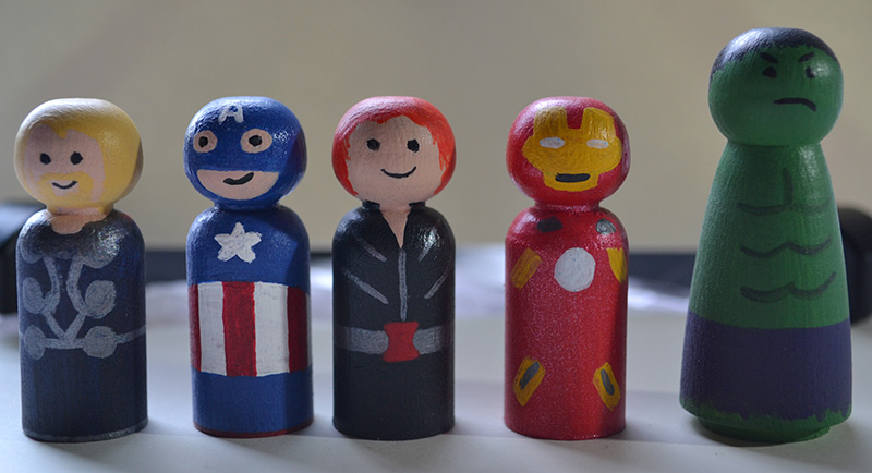 Wedding Pegs - Marvel